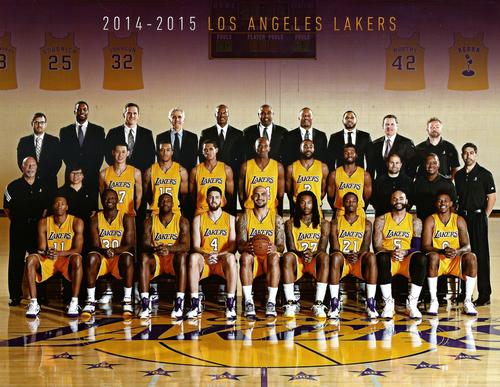 2014-15 Los Angeles Lakers Team Photos #NNO Los Angeles Lakers Front
