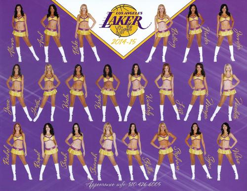 2014-15 Los Angeles Lakers Team Photos #NNO Laker Girls Back
