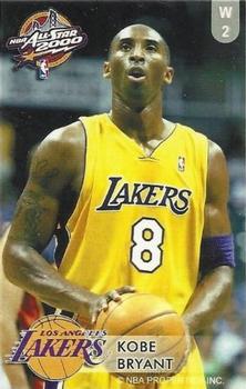 2000 Dunkin Bubblegum NBA All-Stars #W2 Kobe Bryant Front