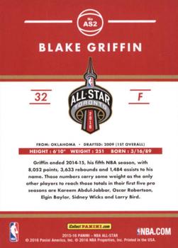 2015-16 Donruss Toronto All-Star #AS2 Blake Griffin Back