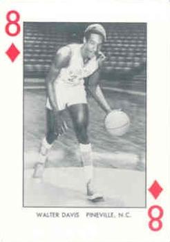 1973-74 North Carolina Tarheels Playing Cards #8♦ Walter Davis Front