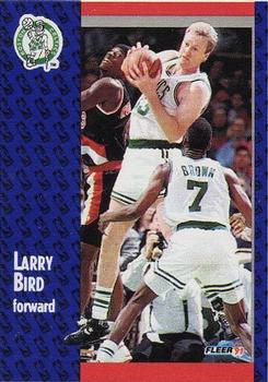 1991-92 Fleer Wheaties #1 Larry Bird Front