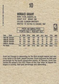 1991-92 Fleer Wheaties #10 Horace Grant Back
