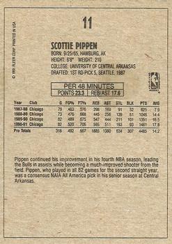 1991-92 Fleer Wheaties #11 Scottie Pippen Back