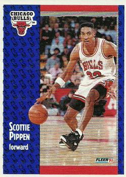 1991-92 Fleer Wheaties #11 Scottie Pippen Front