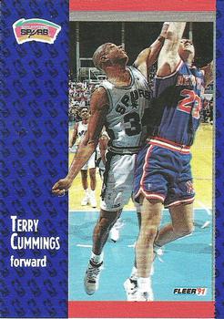 1991-92 Fleer Wheaties #46 Terry Cummings Front