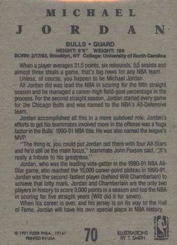 1991-92 Fleer Wheaties #70 Michael Jordan Back