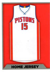 2015-16 Panini NBA Stickers #101 Detroit Pistons Home Jersey Front