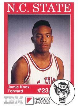 1990-91 NC State Wolfpack #NNO Jamie Knox Front
