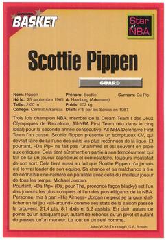 1995 French Sports Action Basket #NNO Scottie Pippen Back