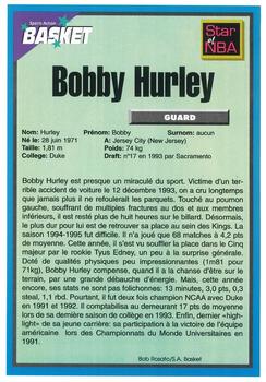1995 French Sports Action Basket #NNO Bobby Hurley Back