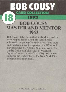 1992 Bob Cousy Collection #18 Master and Mentor 1963 Back