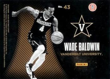 2016-17 Panini Black Gold Collegiate - Team Symbols SN199 #43 Wade Baldwin IV Back