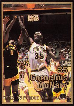 1992-93 Purdue Boilermakers #NNO Cornelius McNary Front