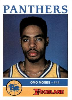 1990-91 Pittsburgh Panthers #NNO Omo Moses Front