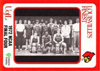 1988-89 Louisville Cardinals Collegiate Collection #36 1972 NCAA Final Four Front