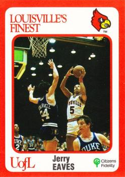 1988-89 Louisville Cardinals Collegiate Collection #64 Jerry Eaves Front