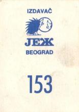 1989 KOS/JEZ Yugoslavian Stickers #153 Denver Nuggets Logo Back