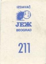 1989 KOS/JEZ Yugoslavian Stickers #211 Julius Erving Back