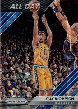 2016-17 Panini Prizm - All Day Blue Wave #12 Klay Thompson Front