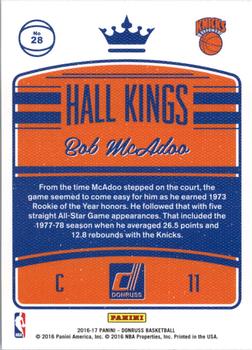 2016-17 Donruss - Hall Kings #28 Bob McAdoo Back
