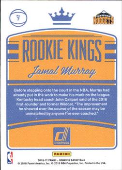 2016-17 Donruss - Rookie Kings #7 Jamal Murray Back