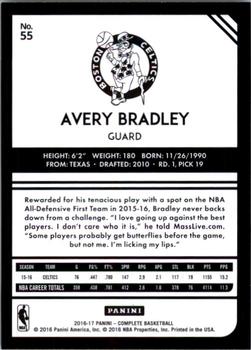 2016-17 Panini Complete #55 Avery Bradley Back