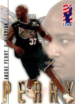 2000-01 USBL 15th Anniversary Set #17 Andre Perry Front