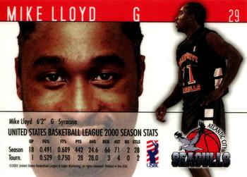 2000-01 USBL 15th Anniversary Set #29 Michael Lloyd Back