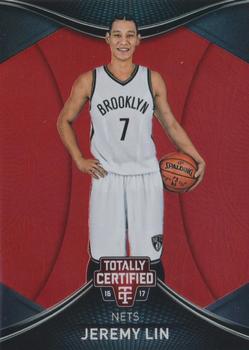 2016-17 Panini Totally Certified - Red #36 Jeremy Lin Front