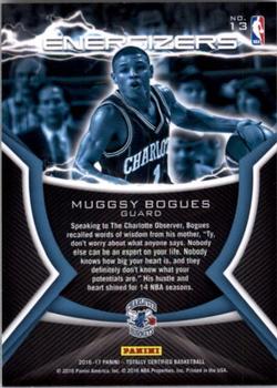 2016-17 Panini Totally Certified - Energizers #13 Muggsy Bogues Back