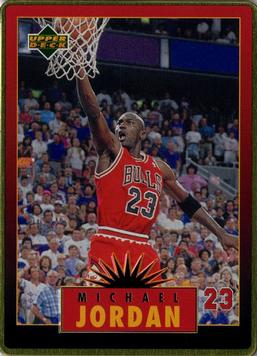 1996 Upper Deck Michael Jordan Metal (5 Cards) #2 Michael Jordan Front