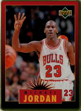 1996 Upper Deck Michael Jordan Metal (5 Cards) #5 Michael Jordan Front