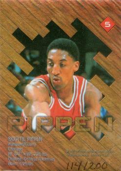 1997 Collector's Edge - Game Ball Gold #5 Scottie Pippen Back