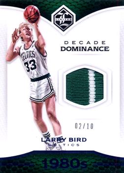 2016-17 Panini Limited - Decade Dominance Materials Prime #15 Larry Bird Front