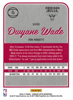 2016-17 Donruss Optic #12 Dwyane Wade Back