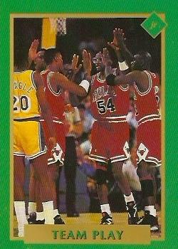 1991 Tuff Stuff Jr. Special Issue NBA Finals #27 Team Play Front