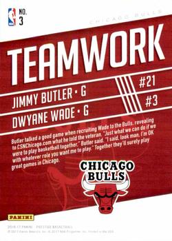 2016-17 Panini Prestige - Teamwork #3 Dwyane Wade / Jimmy Butler Back