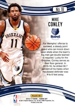 2016-17 Panini Day #18 Mike Conley Back