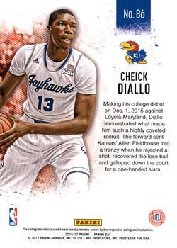 2016-17 Panini Day - Cracked Ice #86 Cheick Diallo Back