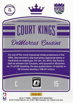 2016-17 Donruss Optic - Court Kings #13 DeMarcus Cousins Back