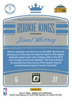 2016-17 Donruss Optic - Rookie Kings Holo #7 Jamal Murray Back