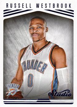 2016-17 Panini Studio #105 Russell Westbrook Front