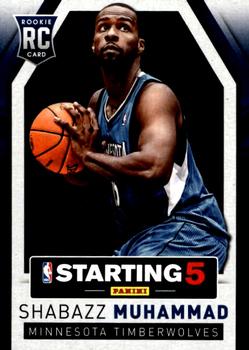 2013-14 Panini Starting Five - Rookies #RC8 Shabazz Muhammad Front