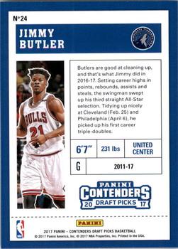 2017 Panini Contenders Draft Picks #24 Jimmy Butler Back