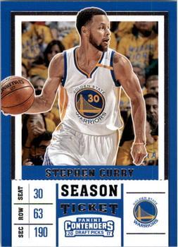 2017 Panini Contenders Draft Picks #46 Stephen Curry Front