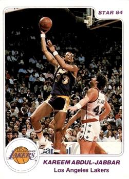 1984-85 Star Arena Los Angeles Lakers #1 Kareem Abdul-Jabbar Front