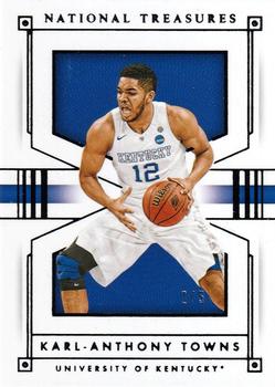 2016 Panini National Treasures Collegiate - Black #29 Karl-Anthony Towns Front