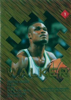 1997 Collector's Edge - Game Ball Gold (no serial numbers) #1 Antoine Walker Back