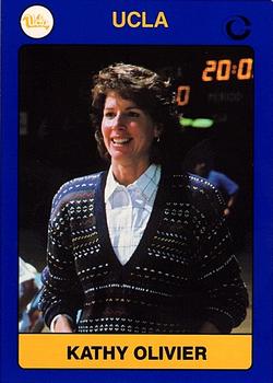1990-91 UCLA Women and Men's Basketball #33 Kathy Olivier Front